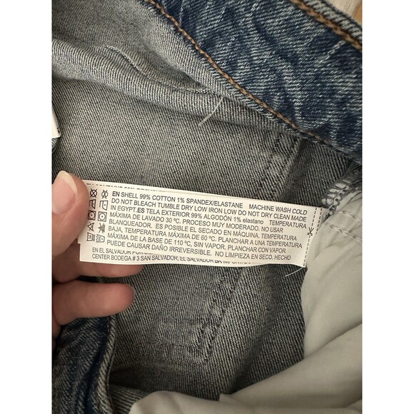 Forever21 Womens Ex Boyfriend Jeans Size 12 Distressed NWT Cropped Ankle - Picture 6 of 11